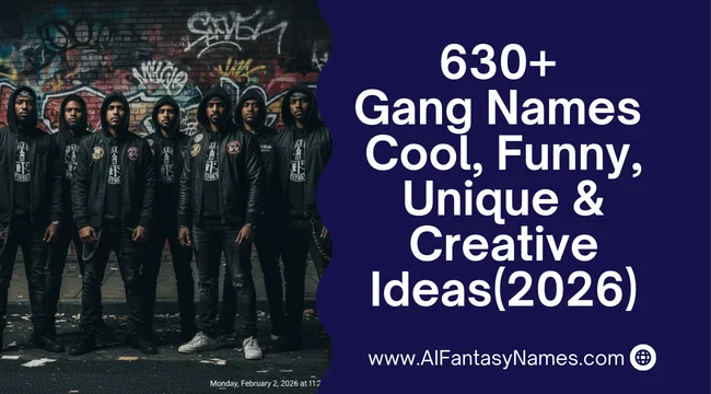 Gang Names Generator