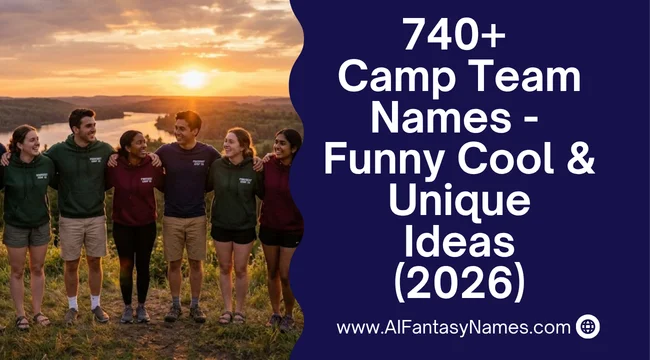 Camp Team Names Generator