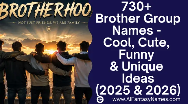Brother Group Names Generator Brother Group Names Generator