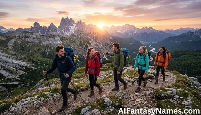 Group of Five Adventure Friends Names Group of Five Adventure Friends Names